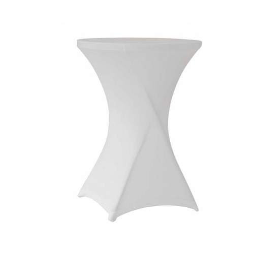 Housse blanche pour mange debout