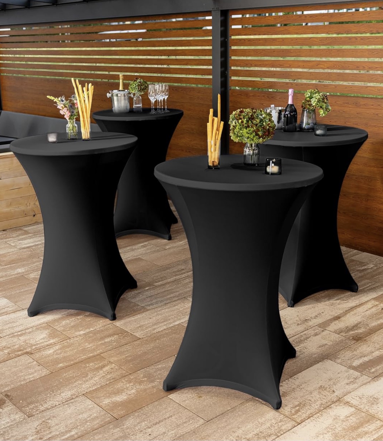 Housse noire pour mange debout